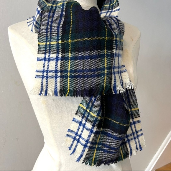 Clan Gordon Tartan Wool Scarf Highland Home Industries Vintage Wool Scotland - Picture 5 of 7